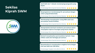 Konsultan dalam pengelolaan bisnis & harta yang dibina langsung oleh Dr. Erwandi Tarmizi