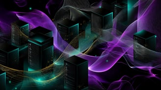 A cluster of servers hosting websites and used to develop websites