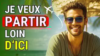 homme heureux qui rêve de voyages
