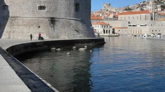 Vista do museu maritímo em Dubrovnik.