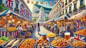 foto inspirada na culinária street food in Gibraltar