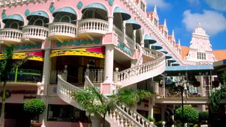 Shopping no centro de Aruba