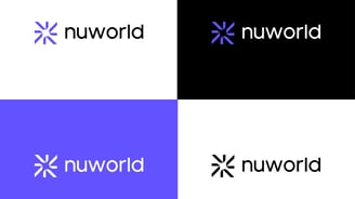 modern ai logo design on different backgrounds.