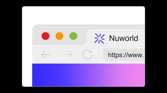 Modern letter N and asterisks logo design icon as website favicon.