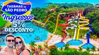 5% de desconto em ingressos para o parque aquático Thermas de São Pedro — toboáguas e piscinas