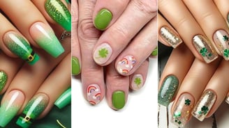 Diseños de uñas para San Patricio