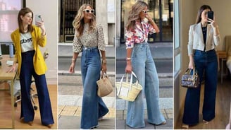 CALÇA JEANS WIDE LEG