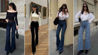 CALÇA JEANS FLARE