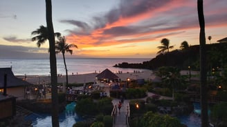 "Sunset in Maui" at The Sheraton Maui Resort & Spa in Hawaii