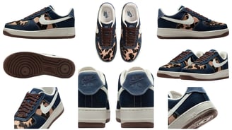 a collection of different sneakers, Nike Air |Force 1 Low Blue Void Sail