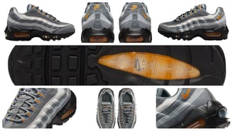 a collection of different sneakers, Nike Air Max 95