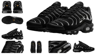 a collection of Nike Air Max sneakers collab by Swarovski