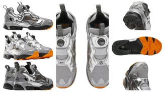 a collection of different  sneakers, Reebok Instapump Fury