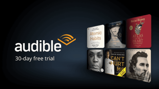 30 jours d'essai gratuit audible.