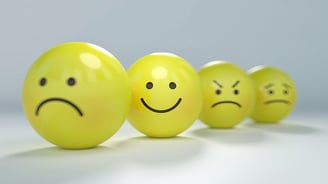 smiley de diverses émotions