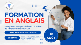 Flyer formation en anglais
