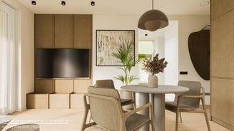 Interjeras, gyvenamasis namas, privatus