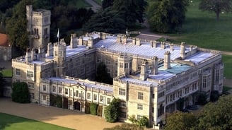 Interior of The Falcon at Castle Ashby featuring bespoke artworks commissioned from Lumai Studio