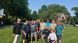 2 mile walk test  at Paul's Memorial Service in Dayton 