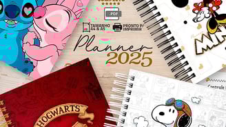 Planner 2025 grátis para baixar em imprimir Os melhores sites com arquivos grátis