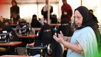 Sewing Machine Distribution to widow women-SWS