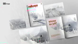 Mockup, DB-Cargo, 3D Visuals, Mitarbeitermagazin