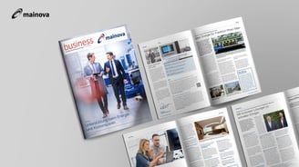 Mockup, Mainova Business, Mitarbeitermagazin