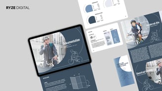 Mockup, Abschlussprüfung, Dokumentation, Flyer, Layoutdesign