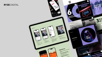 Mockup, RYZE Digital, Social Media Konzept, Präsentation