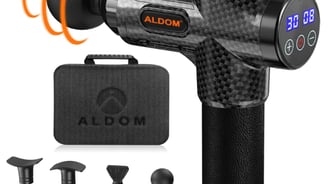 Pistolet de Massage Musculaire ALDOM Appareil de Massage Masseur de Muscle Profonds avec 30 Niveaux 