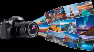 a camera with a lot of photos shot by this camera 