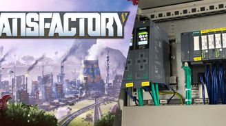 Live industrial PLC simulation inspired by Satisfactory, using TIA Portal and Microsoft Azure.