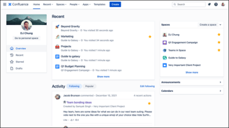 Confluence Timeline View
