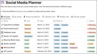 Notion Content Database