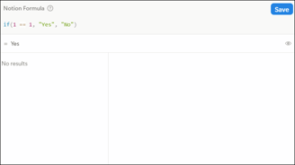 Notion if() Formula