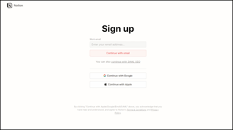 Notion Sign Up