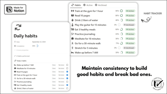 Notion Templates | Ultimate Habits OS™ | Cover 1