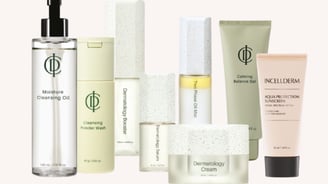 Línea completa de productos skincare coreanos Riman incluyendo limpiadores, serums, cremas y protect