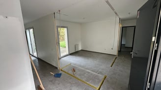 Cloison détruite pour rénovation 