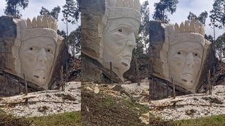 PIEDRA TALLADA DE NUESTRO CACIQUE TUTAZUA