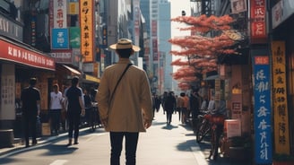 tokyo-planificatin de voyage- un homme à dubai