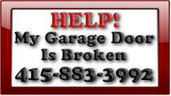 Broken garage door repair service