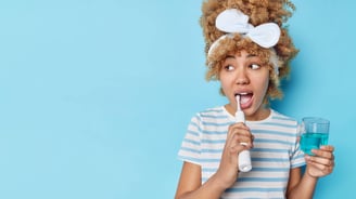 using mouthwash as part of oral care routine