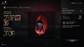Hood of the Dragon legendary headgear in Assassin’s Creed Shadows