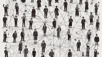 A vintage typewriter positioned on grass with a sheet of paper bearing the words 'COMMUNITY GARDENING' in bold letters.