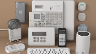 A row of multiple electrical meters and panels is mounted on a brick wall. The setup includes several round meters with clear covers, metal conduits, and electrical boxes. The equipment is organized and securely installed.