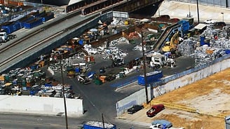 Hauling Away Metal junk yard