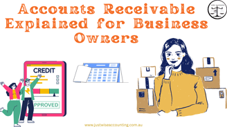 Accounts receivable explained for business owners. A graphic illustrating credit approval, calendar,