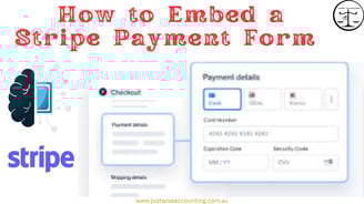 Stripe payment form embedding guide.