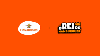 logo I Identidade Visual I o Rei Do Hamburguer